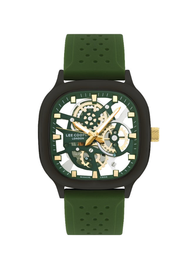 Lee Cooper Men's Silicone Square Analog Watch LC07973.077 - 42x44.7 mm - Image 1